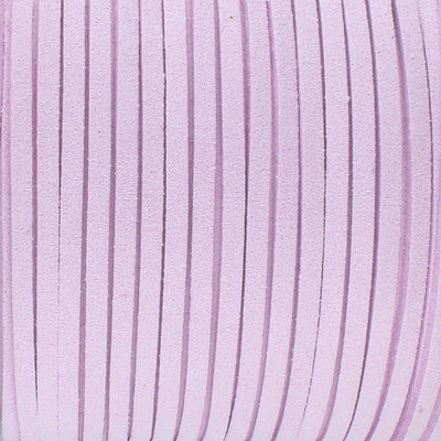 Textilband in Wildlederoptik (100cm), 3,0mm breit - PASTELL LAVENDEL