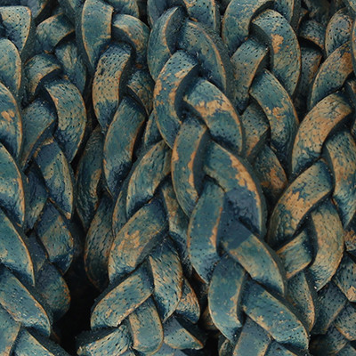 Flachriemen Rindsleder, 100cm, 5x2,7mm, PATINA multicolor