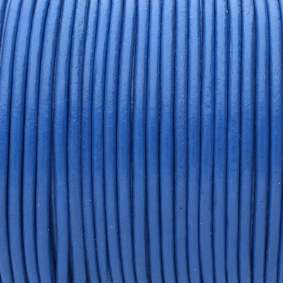 100cm L21 Lederband königs blau Lederbänder Lederriemen Lederschnur 2 mm Ø 